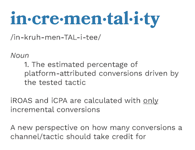 Incrementality definition