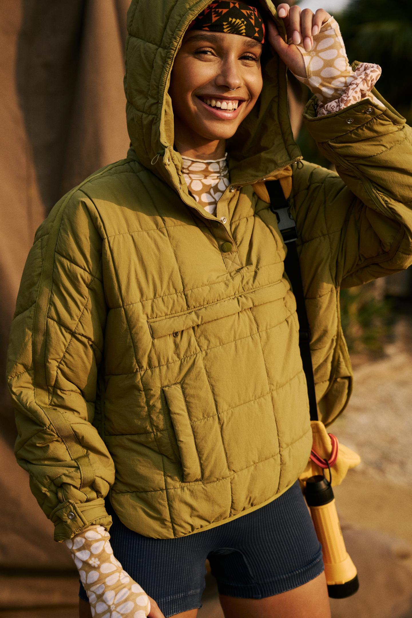 A model wearing a pullover
