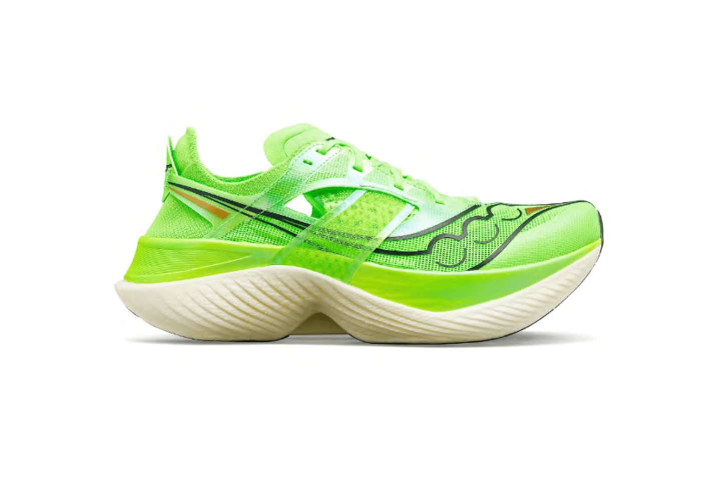 A product image of a running shoe