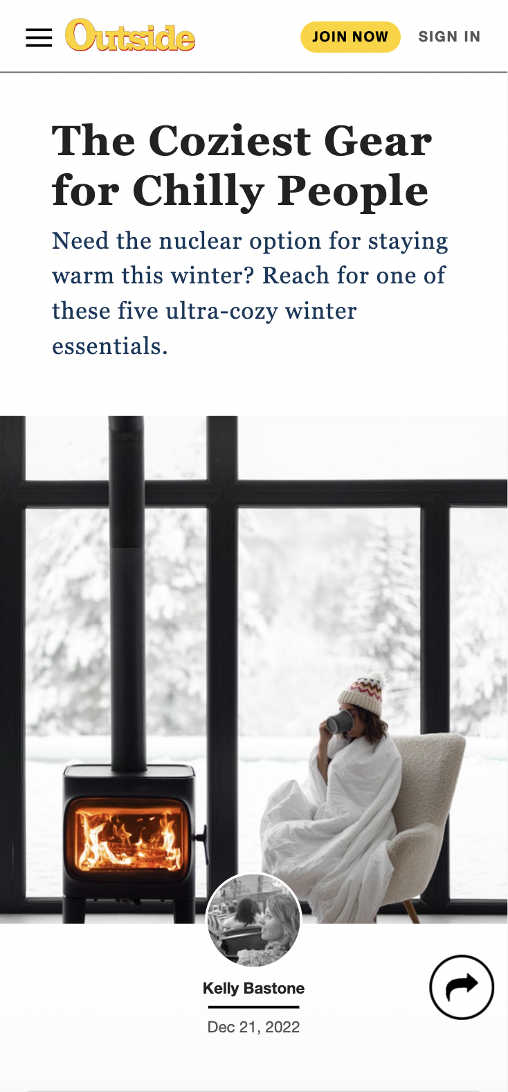 Outside article screenshot