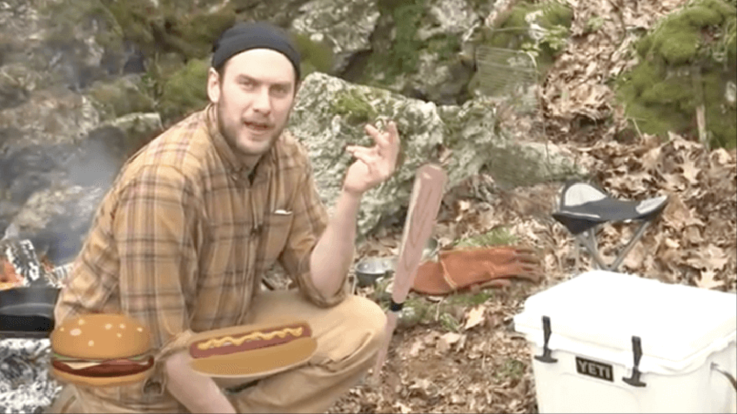 A person with a Yeti cooler