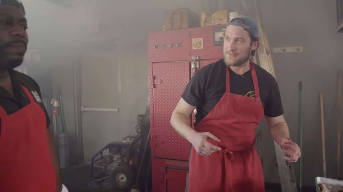 Two chefs in a kitchen