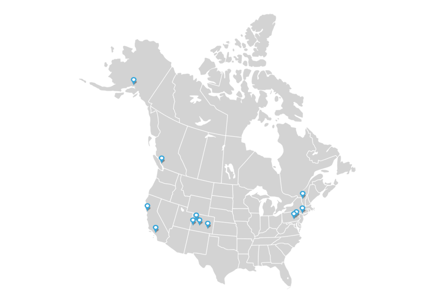 A map of North America