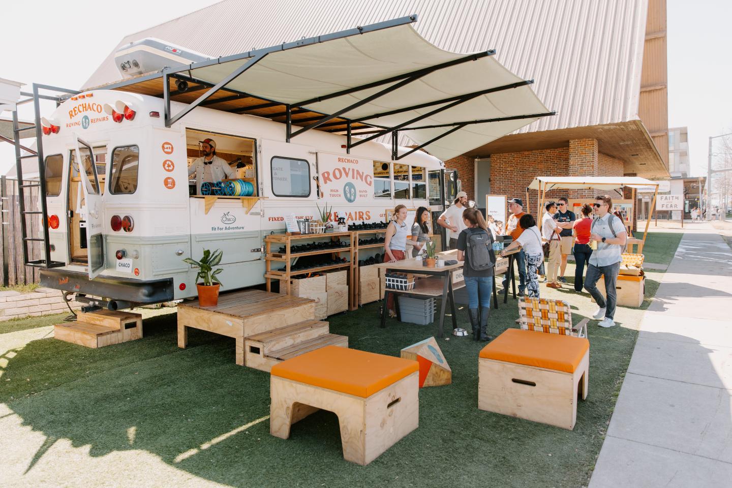 Chaco fit for adventure bus