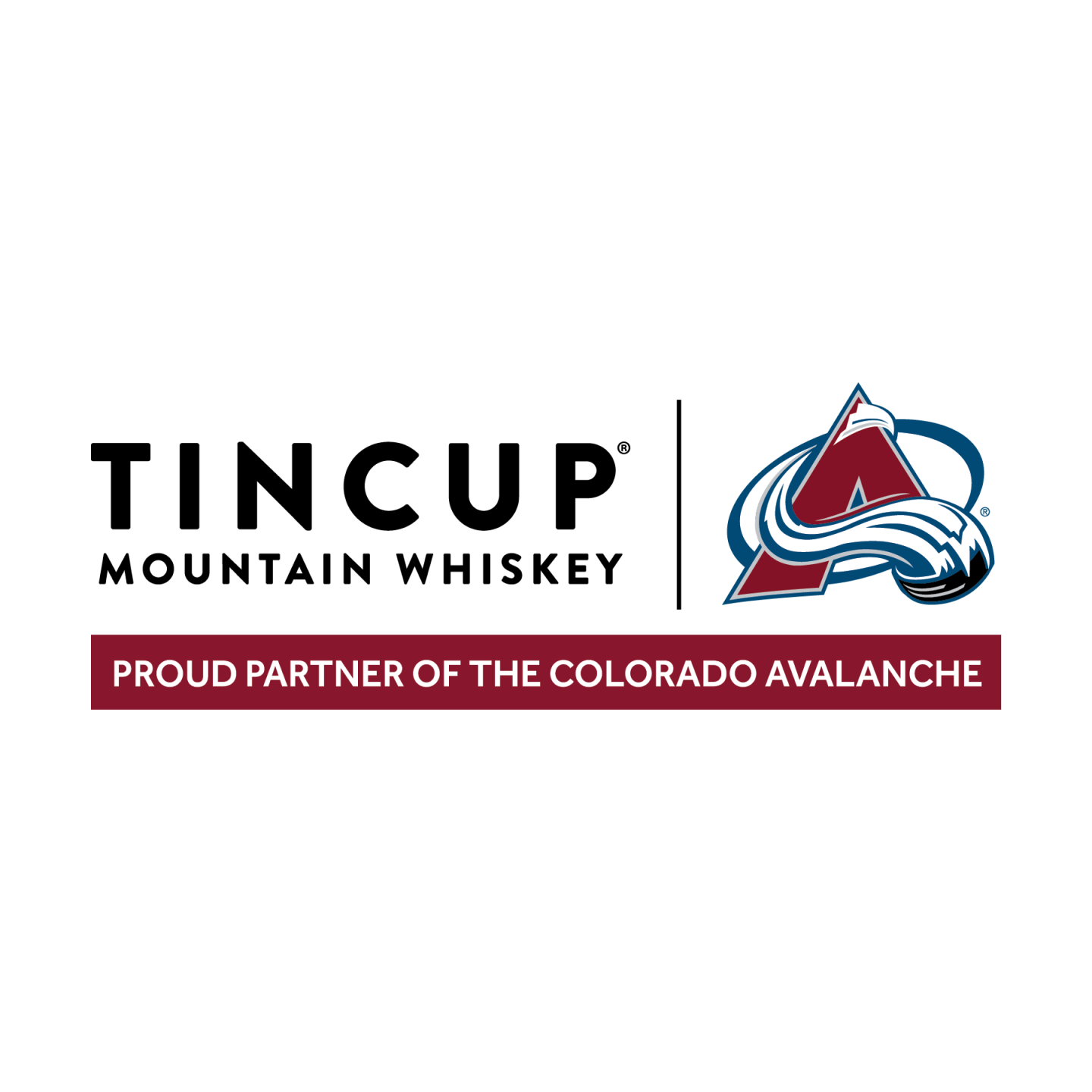 TINCUP Mountain Whiskey proud partners of the Colorado Avalanche