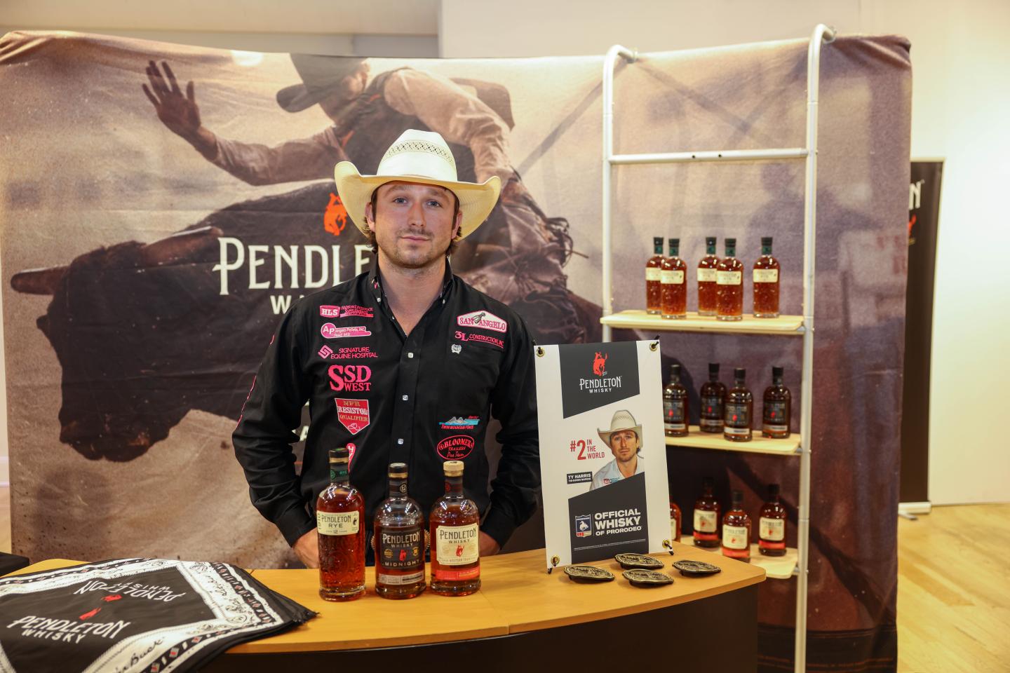 Pendleton booth demonstration