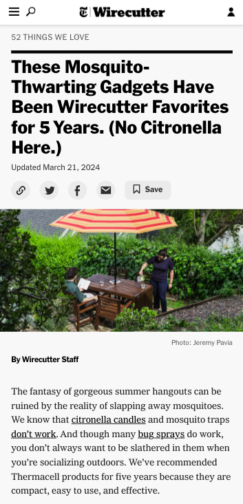 Wirecutter article screenshot