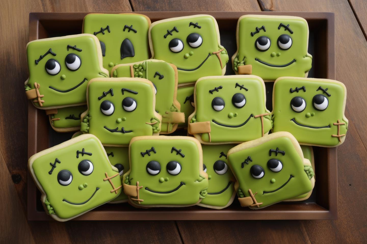 Frankenstein cookies