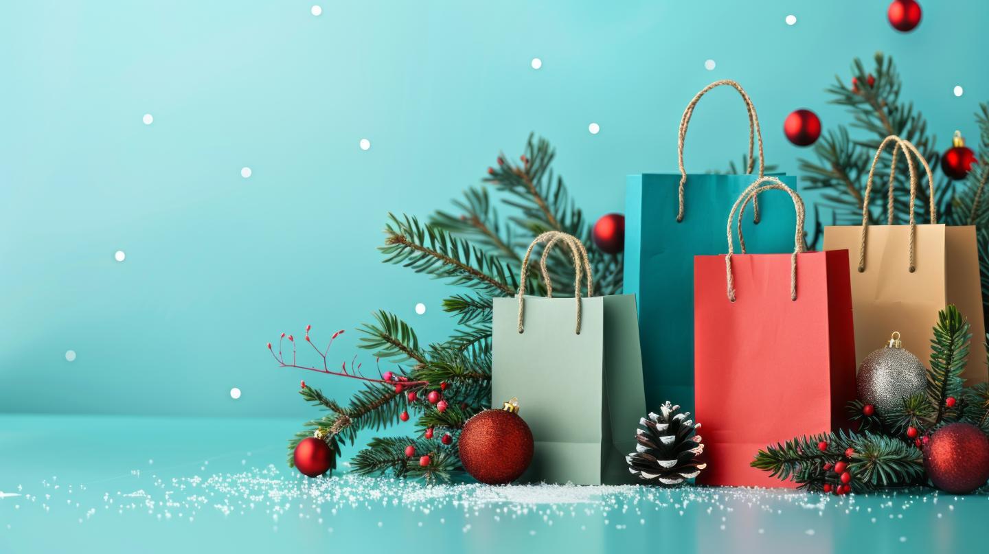 Holiday Shopping stock image