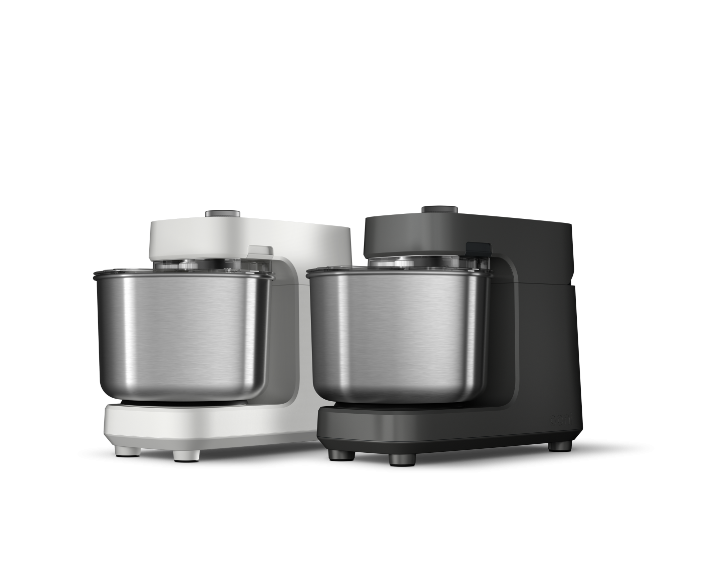 Image of the Halo Pro Spiral Mixer in Charcoal Grey and Polar White