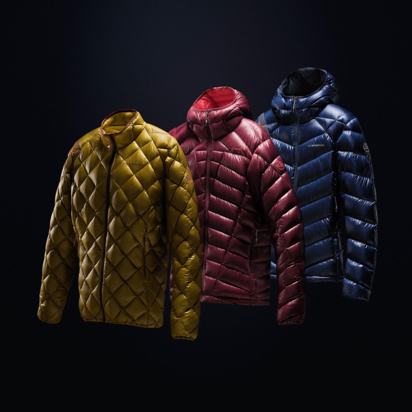 3 La Sportiva down jackets