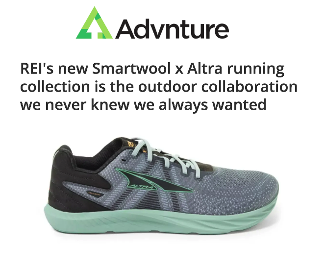 Smartwool x Altra coverage example