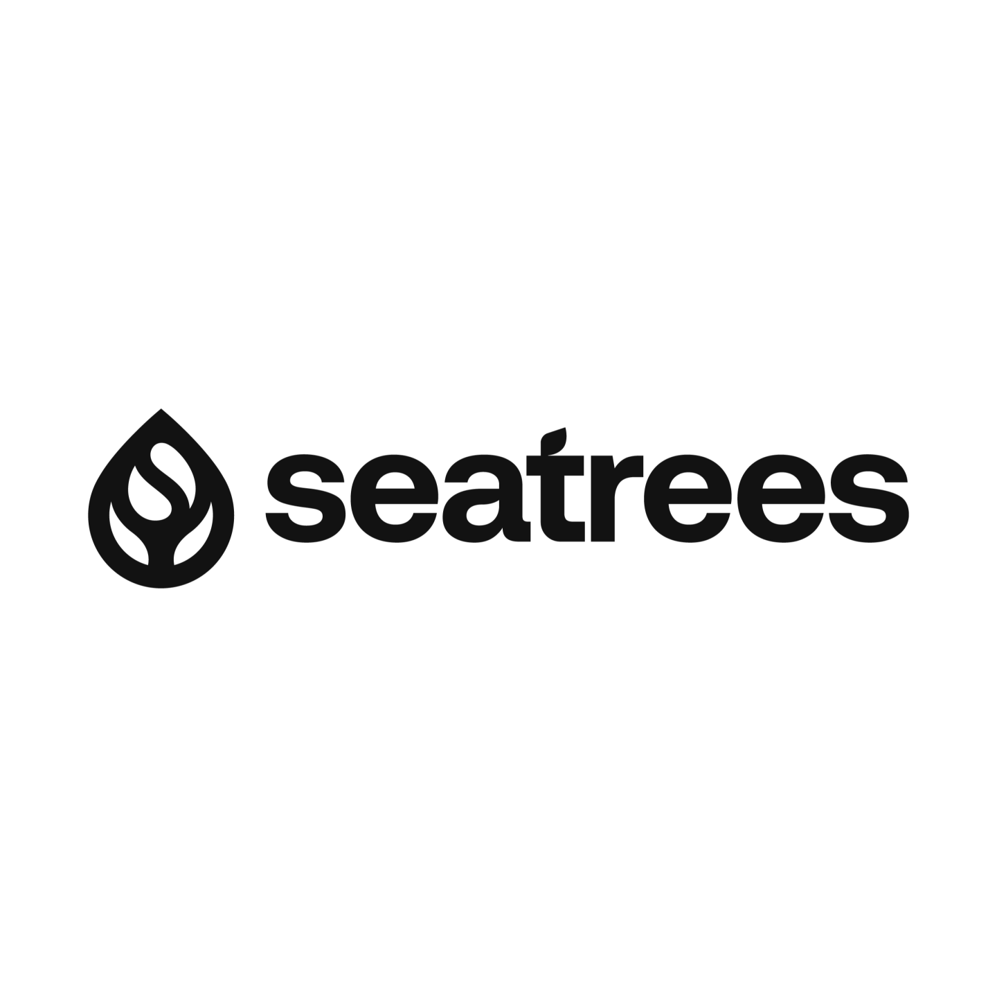 Seatrees logo with a water droplet design.