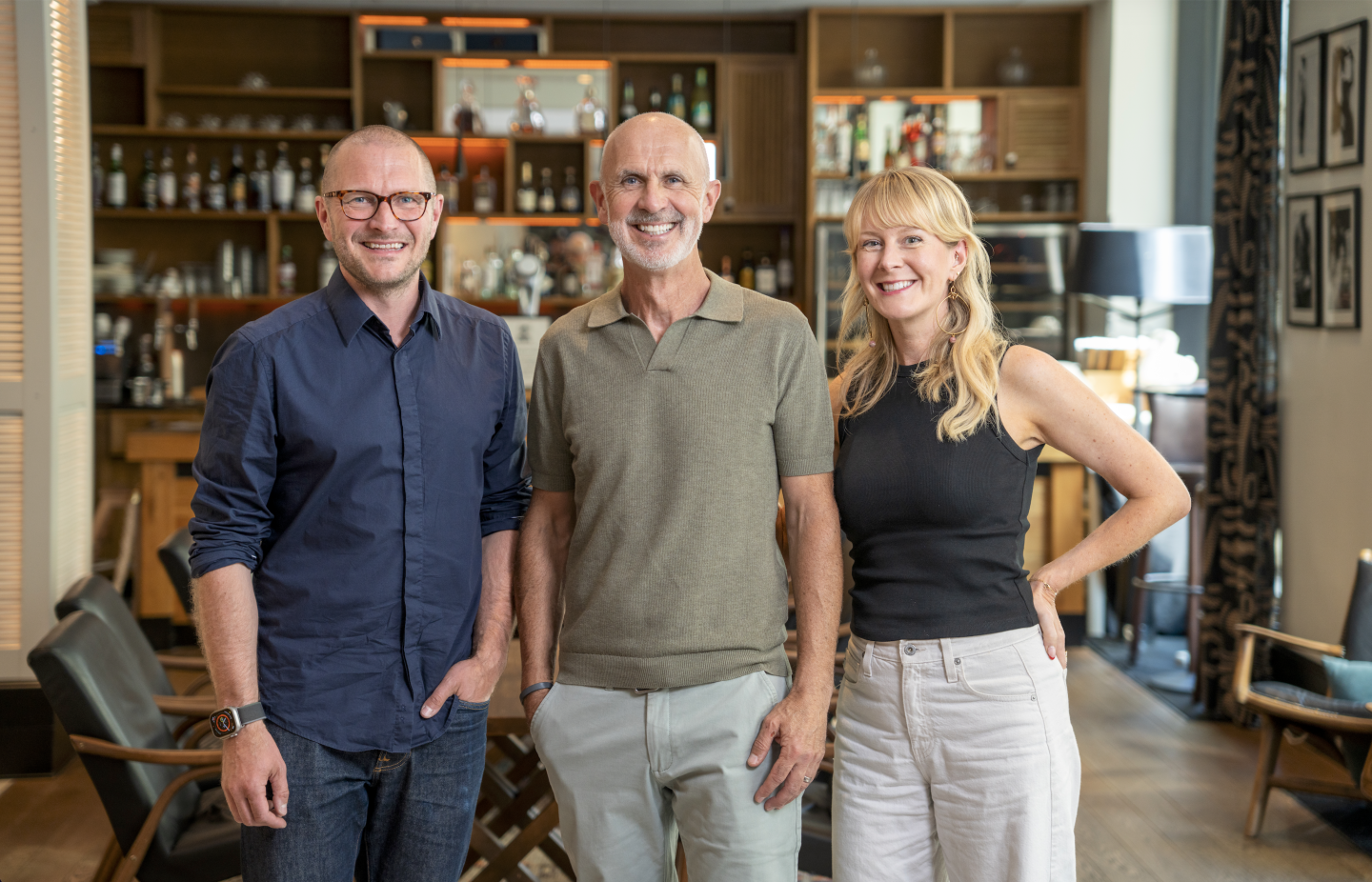Ooni Co-Founders Kristian Tapaninaho and Darina Garland alongside Board Chair Jim Rowan